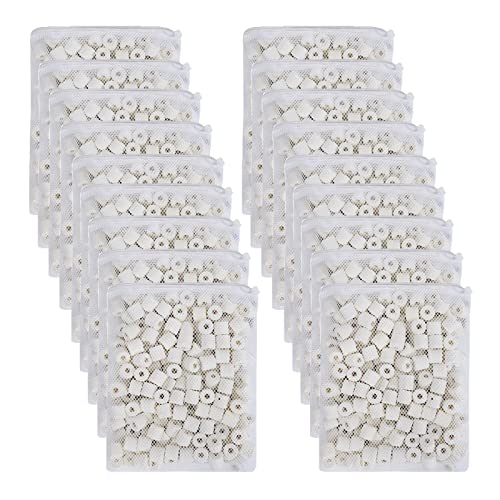 JIHAQUA Aquarium Bio Ceramic Rings 18 lbs Filter Media for Pond Fish Tank Canister Filter - size: 18 lbs