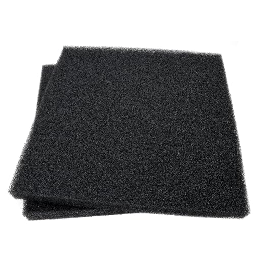Aquarium Filter Bio Sponge Pad, Foam Sponges Filter Media, Cut fit it Filter Accessories for Fish Tanks and Ponds (18"x18"x1.6" (20PPI) 2 Pack) - size: 18"x18"x1.6" (20PPI) 2 PACK