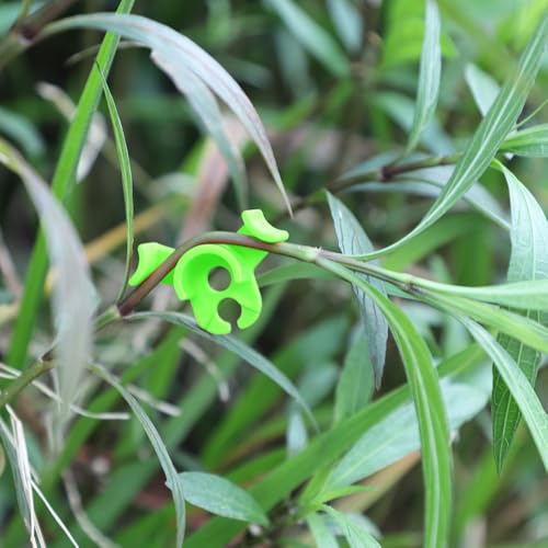 LucyPhy 90 Pack Plant Bender Angle Adjustable Plant Training Clips Low Stress Training Clips 90 Degrees Plant Stem(Circle Style,Green) - color: Green, size: 90Pack
