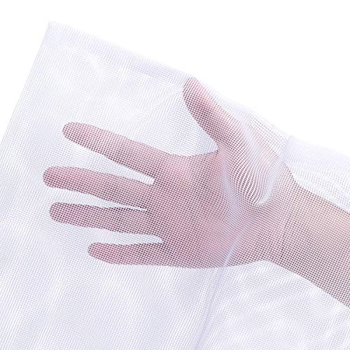 JIHAQUA Aquarium Filter Bags Large - Reusable Fish Tank Filter Media Mesh Bags with Plastic Zipper (7.5 x 12 inch (6 Pack)) - size: 7.5 x 12 inch (6 Pack)