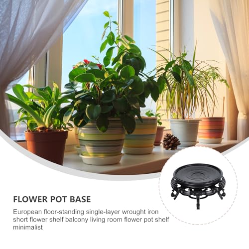 Gadpiparty Resin Flowerpot Rack Display Stand for Vase and Mini Fish Tank, 14cm Diameter Elevated Decorative Tray for Indoor Plant Storage and Ornament Showcase