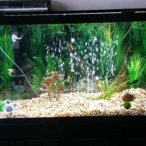 Fish Tank Air Bubble 2-Piece Aquarium Mineral Air Bubble Air Stone Bar Hydroponics 16-Inch, Green/Blue