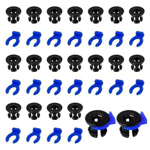 40PCS Bowden Tube Coupler Set - 1.75 Bowden Tube Coupling Collet Clamp Clip Bowden Collet and Clip Set for 3D Printer Accessories, Bowden Coupling Clip Fixed 4 mm Tube Filament Printer Parts - color: 40-PACK