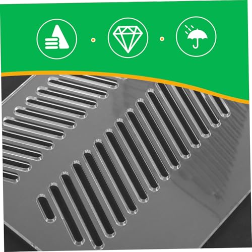 UPKOCH Aquarium Sand Guard Isolation Box for Fish Tank Acrylic Grid Plate Pump Guards Wire Management
