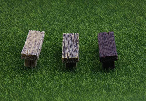 3Pcs Mini Resin Bench Miniature Fairy Garden Bench Dollhouse Accessories Statue DIY Decor Gift - size: 3 Benches
