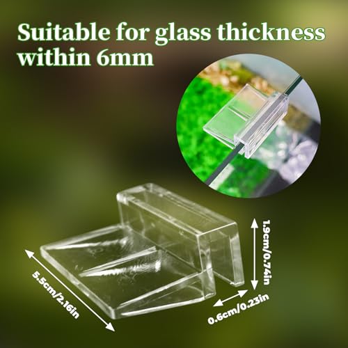 8 Pack Transparent Acrylic Tank Lid with Clips, Aquarium Lid Hood, Fish Tank Top Cover, Breeder Tank Lid, Acrylic Grid Panel Fish Tank Lid, Aquarium Cover Lid - color: Black, size: 8 Pacs