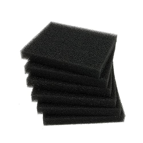 ALEGI Aquarium Bio Sponge Fitler Media, 6.28 x 5.5 x 0.78 Inch Fish Tank Filter Cartridge Filter Foam Pad Inserts for ML350 (12 Pack) - size: 12 Pack