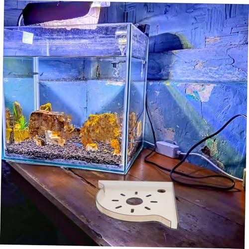 ibasenice Aquarium Storage Shelf Fish Tank Corner Rack Triangle Stand Plant Holder Fish Food Storage Small Space Organizer