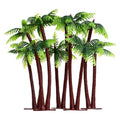 BESPORTBLE Palm Tree Decor Simulation Tree Miniature Tree Landscape Fish Tank Landscaping Plant Tree Prop Model Decoration 5Pcs (Green)
