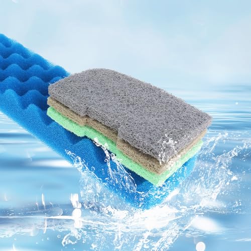 Filter Media compatible with Fluval 406/407, 40 PCS Replacement Parts Aquarium Filters includes Biological Sponge Foam, Ammonia Nitrite Phosphate Remover, Quick-Clear Polishing Pads - size: Basic Pack