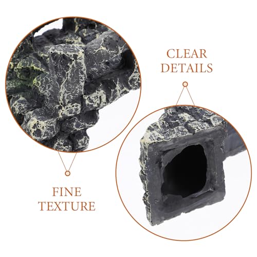 Beaupretty Mini Resin Arch Bridge Aquarium Decoration for Fish Tank Landscape, Tiny DIY Resin Bridge Model for Micro Scene and Turtle Basking Platform