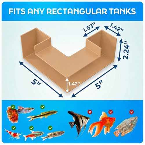 Aquarium Underground Tunnel 5", Clear Viewing Fish Tank Cave, Dual-Entrance Shrimp Hideout, Substrate Buried Decor for Betta, Loaches, Corydoras, Smooth ABS, Sand - color: Style A Sand
