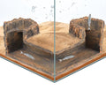 VEELAM Fish Tank Corner Underground Hideout Cave Decor for Fish Shrimp Hiding Breeding, Aquarium Resin Decorations,Stump Style - style: Stump