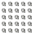 ZIPCCI Hose Clamp, 25 Pack Stainless Steel Worm Gear fuel line hose clamps, 6-12mm (1/4-1/2 inch) - size: 6-12mm