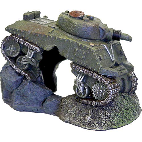 Blue Ribbon PET Products 030157015893 Exotic Environments Army Tank with Cave