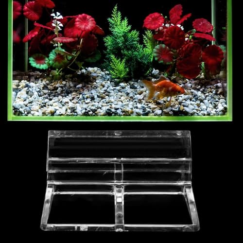 20Pcs Aquarium Glass Cover Holder Transparent Edge Mount Bracket Acrylic Clip Support for Fish Tank Hoods for Filter and Lamp Frame(10mm) - size: 10mm