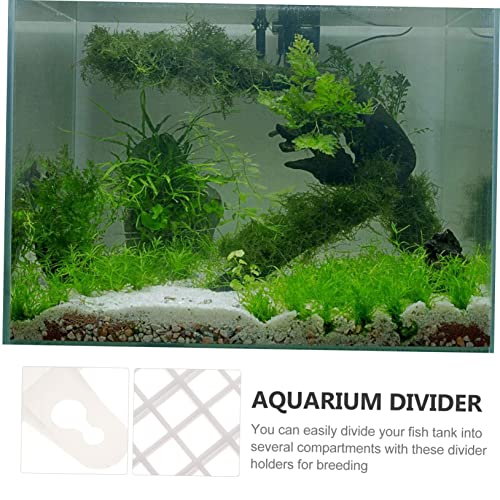 BESPORTBLE 1set Aquarium Isolation Panel Grid Tray Clips Cable Ties for Fish Tank Breeding Easy to Install Divider for Aquatic Environments