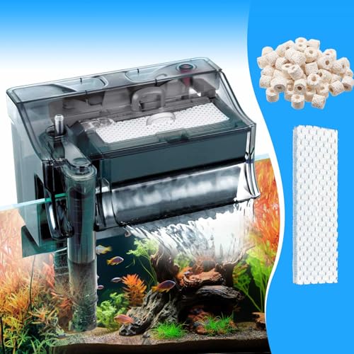 Threlaco 26 Pcs Aquarium Filter Media Kit Compatible with Fluval C2 (30 Gal) Power Filter, 6 White Foam Sponge Pad, 6 Poly Foam Pads, 6 Bio-Screen, 6 Activated Carbon, 2 Pack 3.5 oz/100g Ceramic Ring - size: Compatible with C2