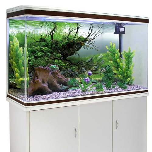 AWERT 36x18 inches Branches Fish Tank Background Seaweed Aquarium Background River Bed & Lake Aquarium Background Vinyl Background - size: 36x18in/90x45cm