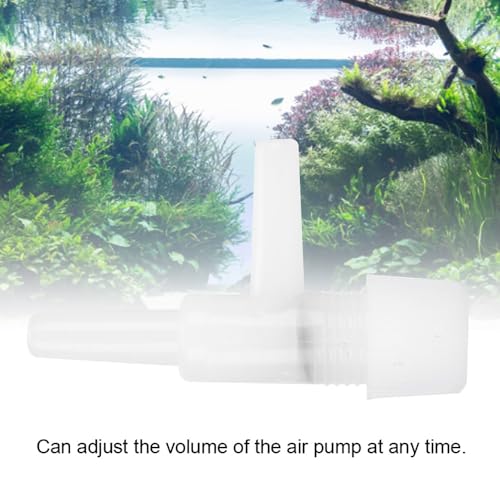 30 Pcs 4mm Plastic T-Shape Adjustable Aquarium Air Control Valve Easy Installation Air Tube Regulator for Fish Tank Oxygen Pump
