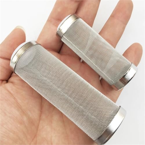 Aquarium Stainless Steel Mesh Filter Guard 10pcs Fish Tank Filter Stainless Steel Inlet Case Mesh Shrimp Nets Special Cylinder Filters Inflow Inlet Protect Aquarium Accessories(Small) - color: Small