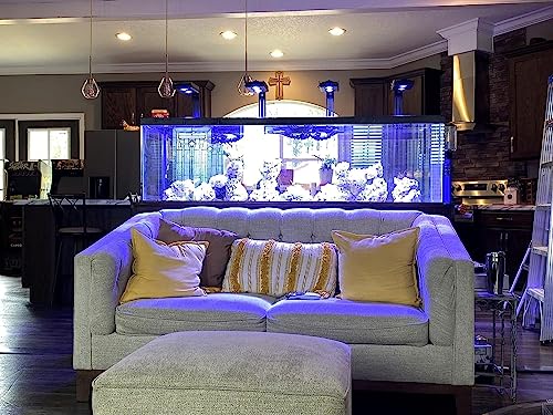 Aquarium Light - 95 Watt Sunrise Sunset Moonlight, Group Control Program Coral Reef Light Dimmable Full Spectrum for Marine Tanks,Saltwater Tank Light with Timer (Brackets) - size: Bracket version