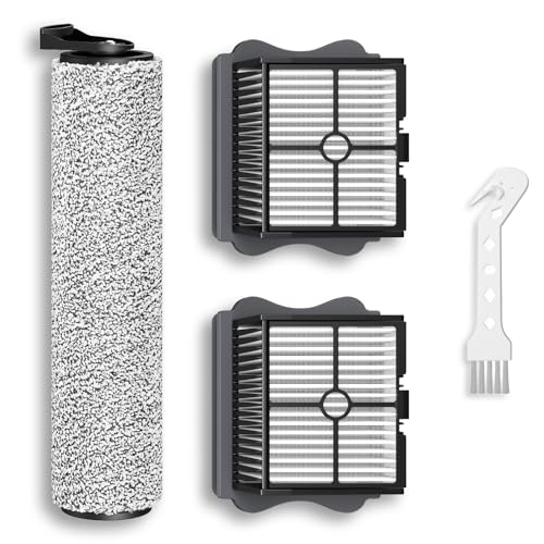 1+2 Pack iFloor 3/ S3 Brush Roller and HEPA Filter Set Compatible with Tineco iFloor 3/ Floor One S3 Cordless Vacuum Cleaners, 1 Pack Brush Roller + 2 Pack Vacuum HEPA Filters + 1 Pack Cleaner Tool - size: 1 Brush Roller + 2 HEPA Vacuum Filters