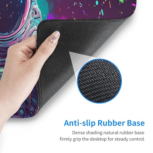 Astronaut Mouse Pad XL Large Mousepad Non Slip Rubber Base Desk Mat for Laptop Computer Gaming 31.5" X 12" - color: Astronaut