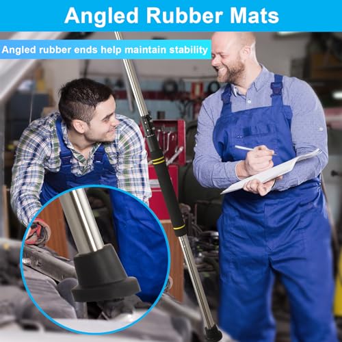Telescopic Hood Prop Rod, 29 to 40 inches Hood Prop Holder Tool for Car Trunk Universal Engine Support Bar Stainless Steel Material with Comfortable Sponge Handle Telescoping Adjustable