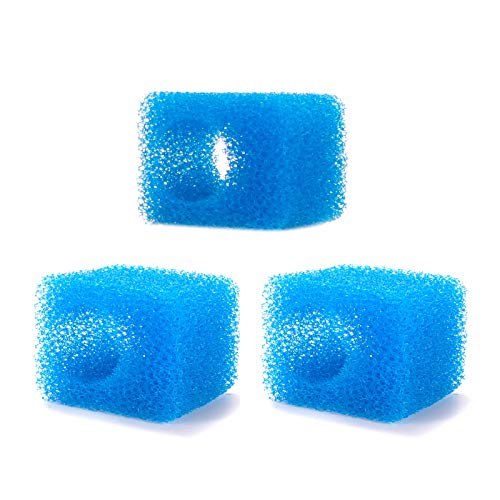 Submersible Water Pump Filter Aquarium Air Pump with 2 Section Filters for Fish Tank Turtle Tank Pond Saltwater Freshwater (3pcs Filter Replacement)