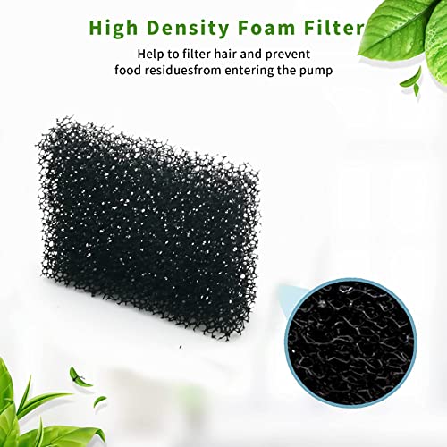 12 Pack Cat Water Fountain Sponge Filters, Replacement Foam Filters for 67oz/2L Pet Fountain 65oz/1.85L Dog Drinking Fountain