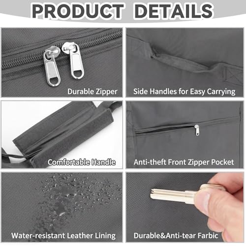 1 Pack 83 x 16 x 12 Inch, 260 L Extra Large Duffle Bag Camping Tent Storage Bag Heavy Duty Waterproof Sport Outdoor Equipment Carrying Case for Pole Travel Canopy Hammock Tripod(Gray) - color: Gray, size: 83 x 16 x 12 Inch, 260 L