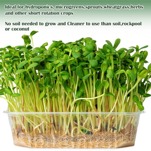1 Roll 10" X 157" Microgreen Grow Mat Natural Fiber Grow Mats Microgreens Grow Kit Hydroponic Pads Indoor Organic Production for Microgreen Starter Tray Wheatgrass Sprouts - size: 1 Roll 10" X 157"