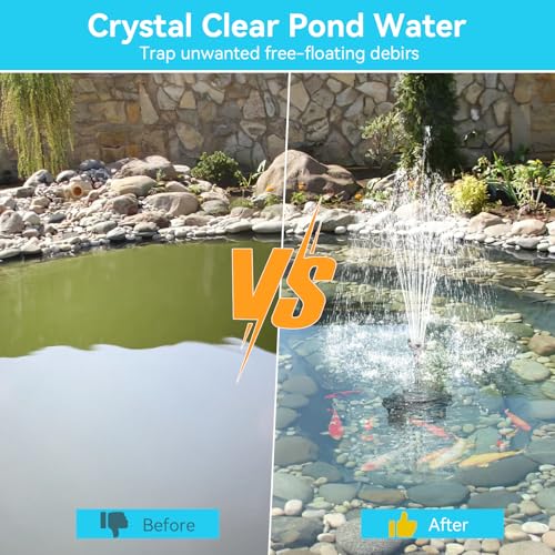 Pond Filter with Pump Kits, Pond Filters for Outdoor Ponds Built In 660GPH Pond Pump, Pond Filter Box Suitable for Garden, Fountain, Pond, Animal Sink, Waterfall, Aquarium-Corded Electric - style: 40W-Corded Electric