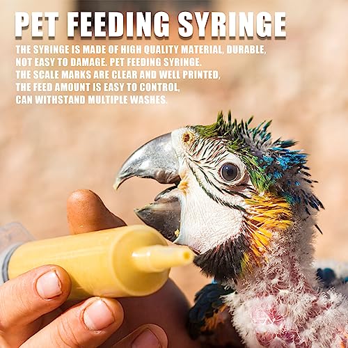 Baby Bird Feeding Syringe Set, Pet Parrot Milk Feeding Syringe with Tubes, Parrot Feeding Tubes Measuring Tools for Feeding Pets Scientific Industrial Labs… (10ml+10ml+20ml+60ml) - color: 10ml+10ml+20ml+60ml