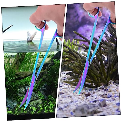 Happyyami Aquatic Aquascaping Scissor Cleaning Aquarium Clipper Professional Aquatic Plant Scissor Professional Aquarium Scissor Fish Tank Scissor Tools Aquarium Tool Aquatic Tools
