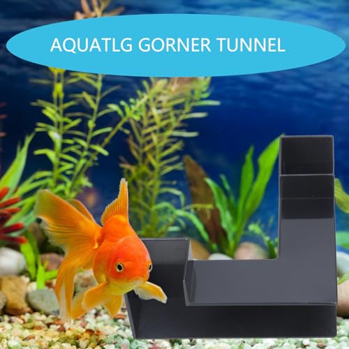 Aquarium Cave, Dual-Entrance Tunnel, Fish Tank Accessories, Decoration Tunnel, Viewing, Shrimp and Hiding, Shrimp Decor