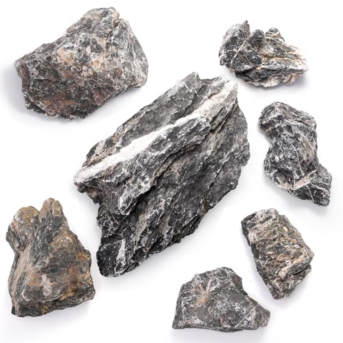 12lb Seiryu Stone, Aquarium Rocks for Terrariums, Paludarium, Vivariums, Reptile, Amphibian Enclosures, Fish Tank Decor for Aquarium Landscaping Models