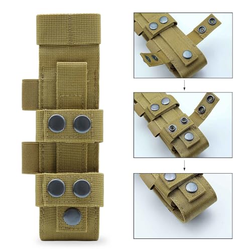 Upgrade 1000D Laser Cut Molle Tourniquet Holder, Heavy Duty Tactical Molle Tourniquet Pouch Holder - color: Pouch-Tan