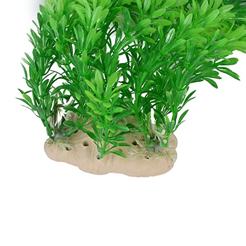 Saim 24" Tall Aquarium Plants, Realistic Plastic Green Fish Tank Plants, Large Fake Artificial Plants Decorations