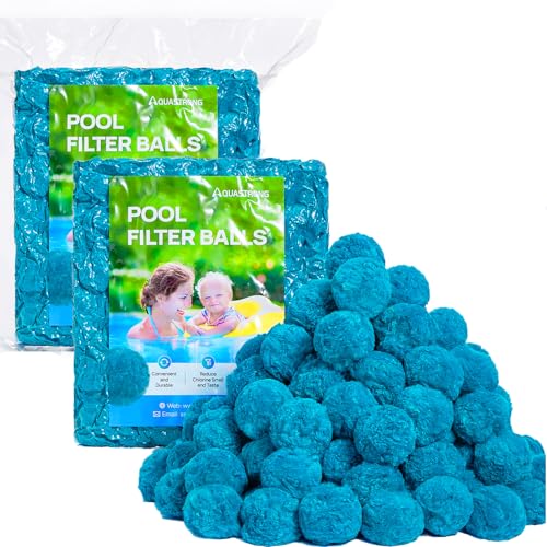 AQUASTRONG Pool Filter Balls for Sand Filter Pump, 10.1 lbs Reusable Sand Filter Balls (Replaces 330 lbs Pool Filter Sand), Efficient Blue Filter Balls for Swimming Pools, Filter Pumps, Aquariums - color: Blue(Pro+), size: 10.1lbs