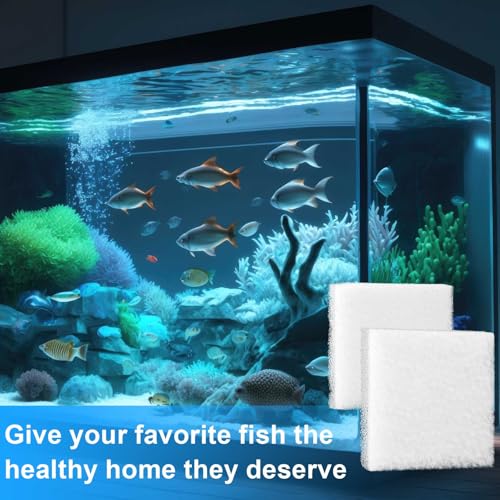 Threlaco 26 Pcs Aquarium Filter Media Kit Compatible with Fluval C3 (50 Gal) Power Filter, 6 White Foam Sponge Pad, 6 Poly Foam Pads, 6 Bio-Screen, 6 Activated Carbon, 2 Pack 3.5 Oz/100g Ceramic Ring - size: Compatible with C3