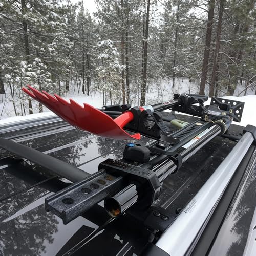 SINOKING Shovel Mount Rubber Clamp for Securing Equipment from 1-1/4" to 1-3/8" in diameter for Home, Garage, Boat, RV, ATV & Off-Road