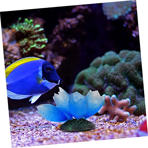 BESPORTBLE Underwater Coral Ornament for Aquarium Decor Artificial Tank Decoration for Natural Aquatic Landscape - color: Blue
