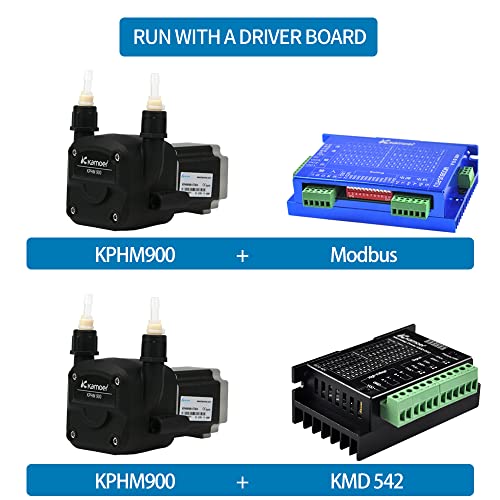 Kamoer KPHM900-ST-B24 High Flow 100-900ml/min Peristaltic Pump 24V High Precision Adjustable Speed Stepper Motor Liquid Dosing Pump with BPT Tube - style: KPHM900-ST-B24 Stepper Motor