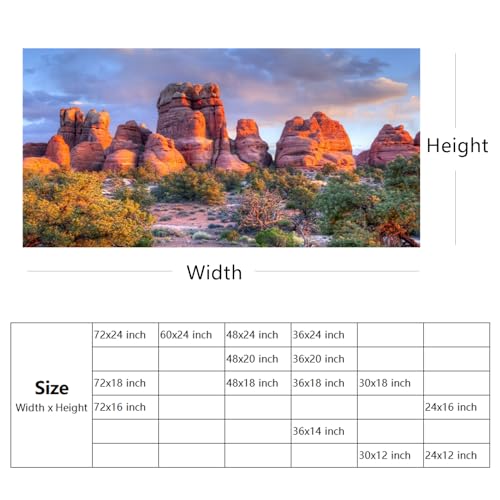 YongFoto Reptile Tank Terrarium Background 30x12 inch Desert Rocky Bush Thorns Western Wilderness Reptile Habitat Background Bearded Dragon Fish Tank Aquarium Polyester Backdrop - color: Orange-3, size: 30 x 12 in