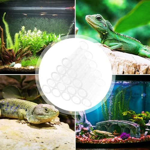 Shrimp Breeding Tube - Transparent Acrylic Crystal Shelter, Aquarium Hideaway Habitat, Fish Tank Refuge | Shrimp Cave Breeding House for Small fishss Aquatic Pets - color: 15 Tubes