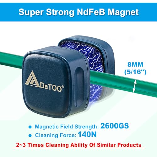 Aquarium Mini Magnetic Scrubber Scraper Small Fish Tank Cleaner Nano Glass Aquarium Cleaning Tools with Super Strong Magnet - size: Nano