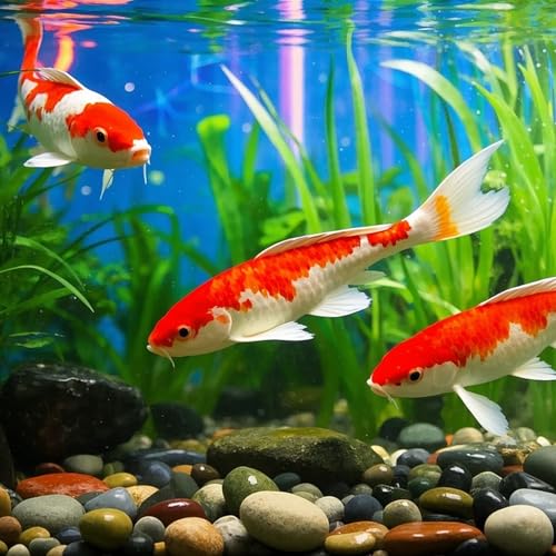 Pebbles for Indoor Plants, 2lbs Colorful Pebbles 0.5-1.2 Inch Decorative River Rocks for Planters, High Polished Stones for Vase Filler Fish Tank Landscaping Garden - size: 0.5-1.2 inch, style: 2 lbs