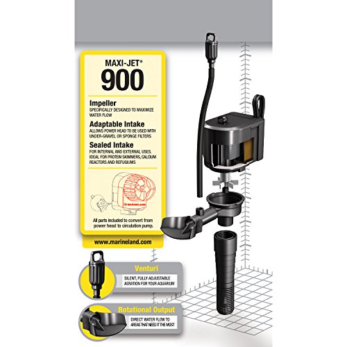 Marineland Maxi-Jet 900, Multi-Use Water Pump And Power Head, Fully Convertible - size: 230/1000 gph